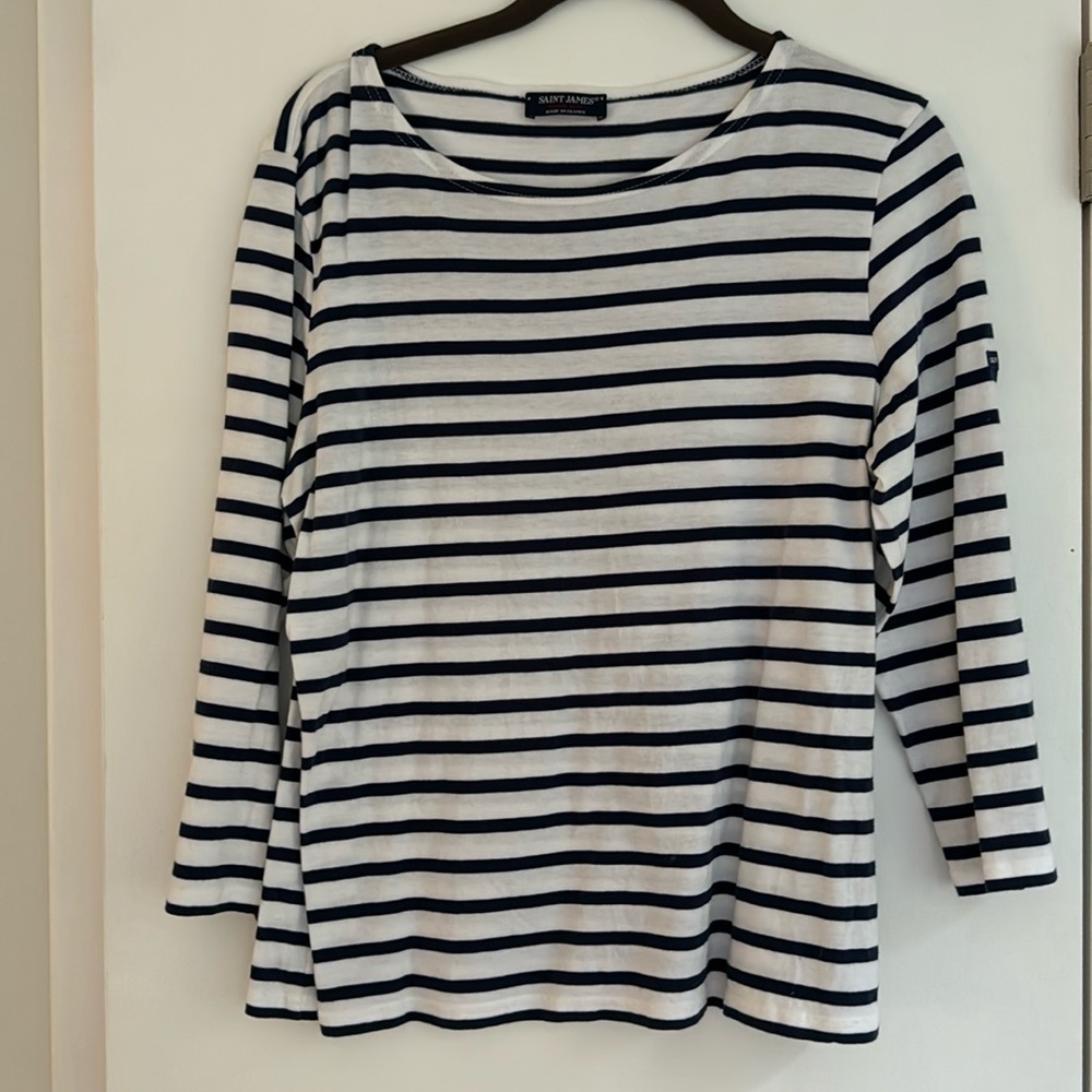 Saint James cotton boatneck 3/4 sleeve